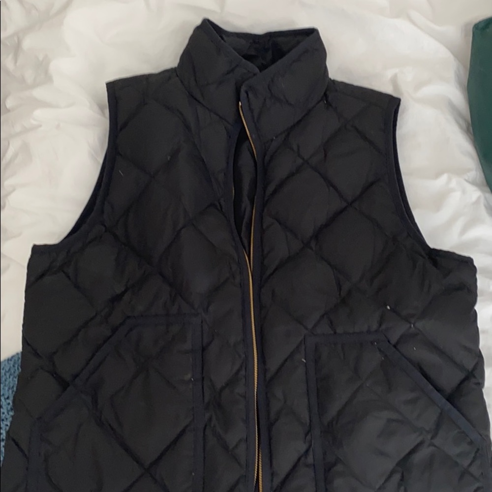 Jcrew black down vest